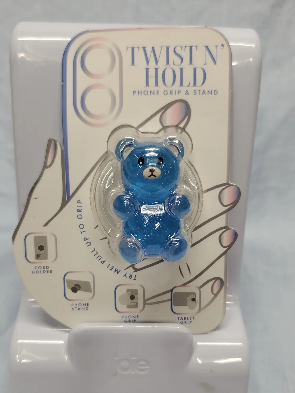 Twist N' Hold Blue Bear Phone Grip & Stand